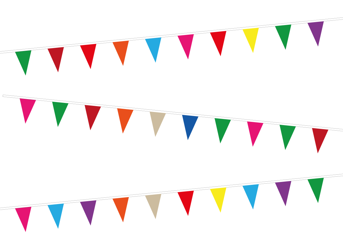 Buy Multi Coloured Bunting Online Fabric Bunting Made in Britain