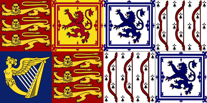 8' x 5' UK ROYAL STANDARD FLAG Queens United Kingdom British Great Britain 