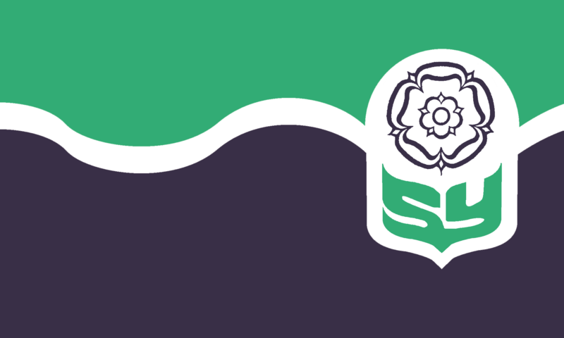 South Yorkshire Hand Waving or Table Flag English County