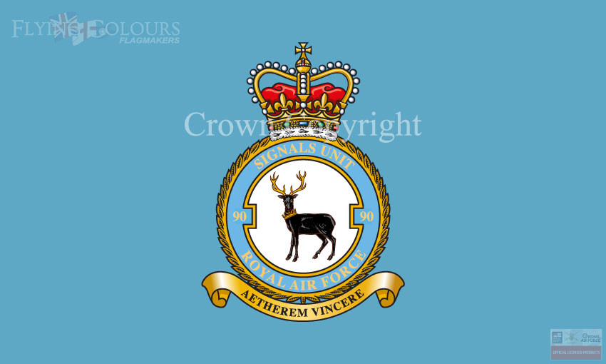 RAF 90 Signals Unit Flag Officially Licenced MoD Artwork Flags Made