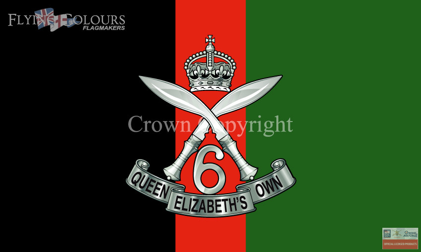 6th Queen Elizabeth Own Gurkha Rifles Flag Officially Licenced Mod Artwork Flags Made In Britain