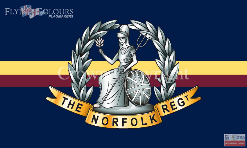 The Royal Norfolk Regiment flag | Officially Licenced MoD Artwork Flags