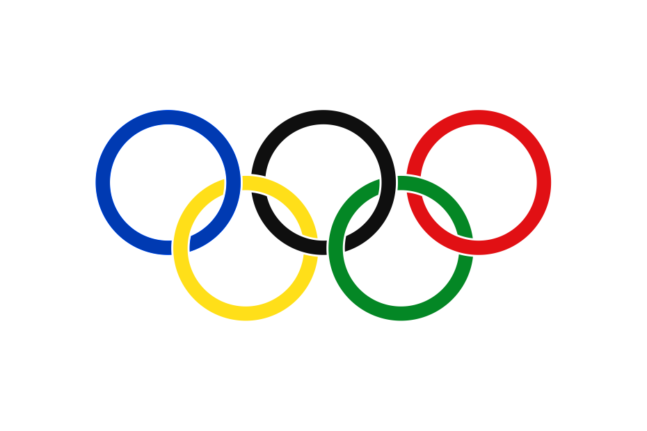 Olympic Movement Games flag Stock Photo - Alamy