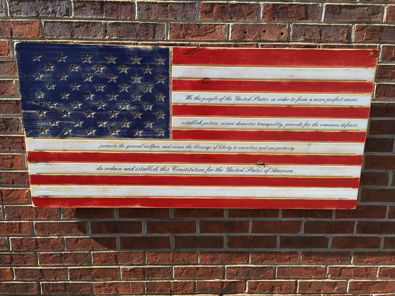 rustic engraved wooded american