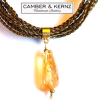 Citrine Zari Necklace