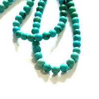 December - 3mm plain round African Turquoise - Brings Happiness & Good Fortune