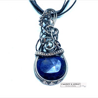 Oval Sapphire Necklace (Authenticity provided)