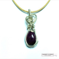 Pear shaped Ruby Pendant (Authenticity)