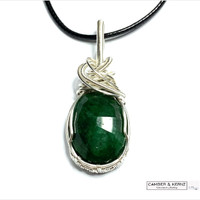 Facetted Emerald Pendant