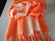 High Quality Pashmina Two Tone Apricot Scarf