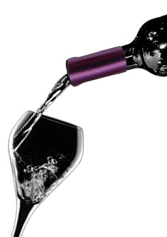 Wine Collars by Qyze | Wedding Favor | Purple Satin Wine Accessories