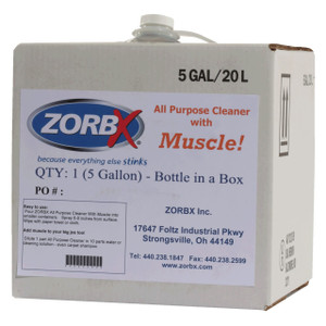 Eliminate grease, oil, and stains with ZORBX 5 gal. All Purpose Muscle Cleaner