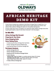 African Heritage Diet Demo Kit - Cover