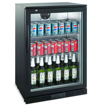 BB01320GD-NR Black Back Bar Chiller - 118 Litre