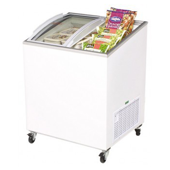 BROMIC CF0200ATCG Curved Glass Chest Freezer