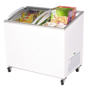 BROMIC CF0300ATCG Curved Glass Chest Freezer