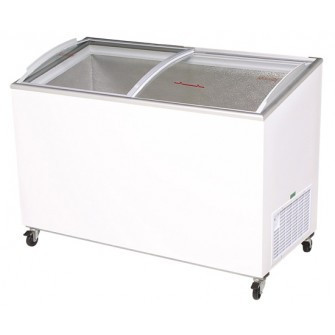 BROMIC CF0400ATCG Curved Glass Chest Freezer