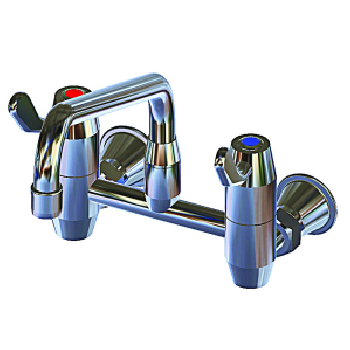 Yellow Tapware Premium Wall Mount Faucet with Exposed 300mm Spout Mixer