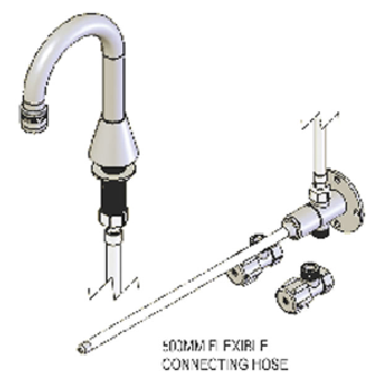 Yellow Tapware Knee Auto Tap Basin Kit