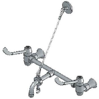 Yellow Tapware Premium Cleaners Sink Faucet with Support Bracket/cable and Bucket Hook