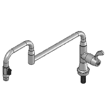 Yellow Tapware Premium Deck Mount Pot Filler with 457mm Double Jointed Swing Arm