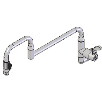 Yellow Tapware Premium Wall Mount Pot Filler with 457mm Double Jointed Swing Arm