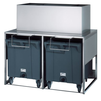 Brema DRB100 Ice Bin, 50kg Storage with 2 Trolleys