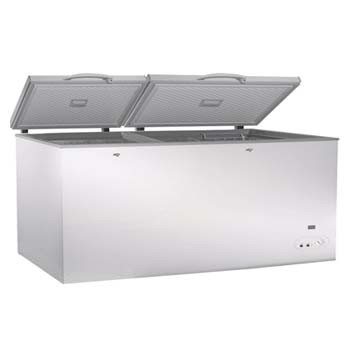Exquisite ESS750H Stainless Steel Top Chest Freezer – Split Door