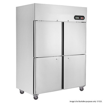 TROPICAL Thermaster 4×½ door SS Freezer 1000L