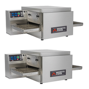 Moretti Forni T64E/25C Single Deck Electric Bench Top Conveyor Oven With Closed Support