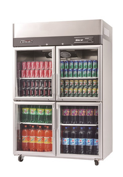Austune KR45-4G Turbo Air four half Glass Door Display fridge 1210L