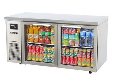Austune KGR15-2 Turbo Air Range 2 Glass Door Undercounter Chiller