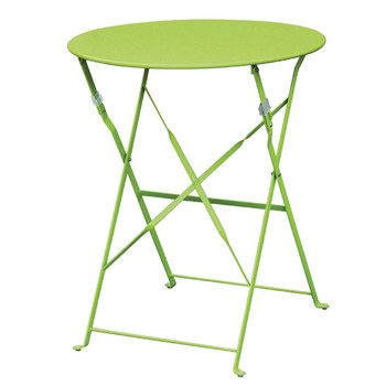 Bolero Green Pavement Style Steel Table 595mm (GH557)