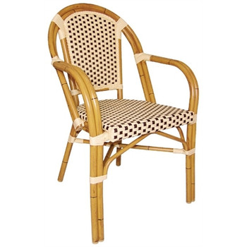 Bolero Continental Bistro Wicker Armchairs (Pack of 4) (CF401)