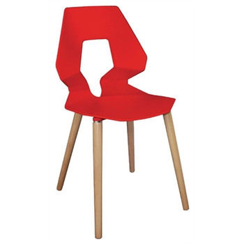 Bolero Red Polypropylene Angel Chairs (Pack of 4) (GM657)