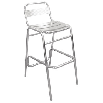 Bolero Aluminium Bar Stools (Pack of 4) (U503)