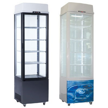 Exquisite CTD235 Single Door Display Fridge w/Light Panel