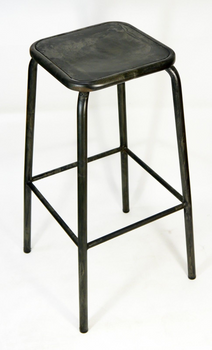 Bean Metal Stackable Retro Bar Stool 750mm Coffee Rust