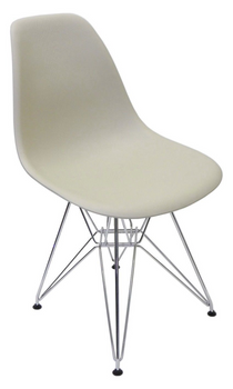 Ava Replica Eames DSR Dining Chair - Beige Grain