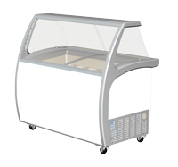 Exquisite SD575S2 Ice Cream Freezers with Glass Canopy