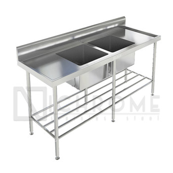 Double Bowl Sink Bench