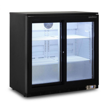 2 Sliding Glass Door Back Bar Fridge