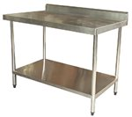 1200mm Bench with Shelf Underneath and Splashback (03-1200L )