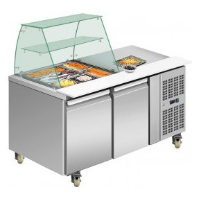 THP Series Two Door Deluxe Stainless Steel Food Services Bars (10 pans)