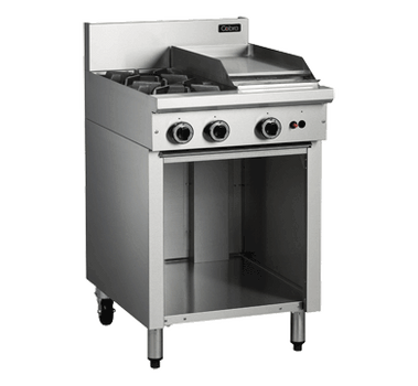 Cobra C6C 2 Burner Cooktops with 300mm Griddle on Open Cabinet Base