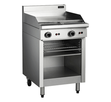 Cobra CT6 Gas 600mm Griddle with Toaster Below on Open Base Cabinet