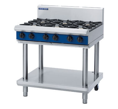 Blue Seal G516D-LS Gas Cooktop 6 Burner on Open Leg Stand Base