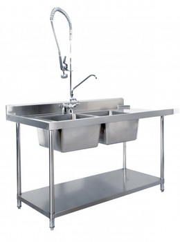 1500mm Dishwasher Inlet Bench (Right) (13-R D/W)