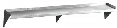 2400mm Solid Wall Shelf with Brackets (08-2400L)