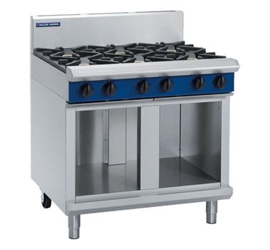 Blue Seal G516D-CB Gas Cooktop 6 Burner 900mm on Open Cabinet Base